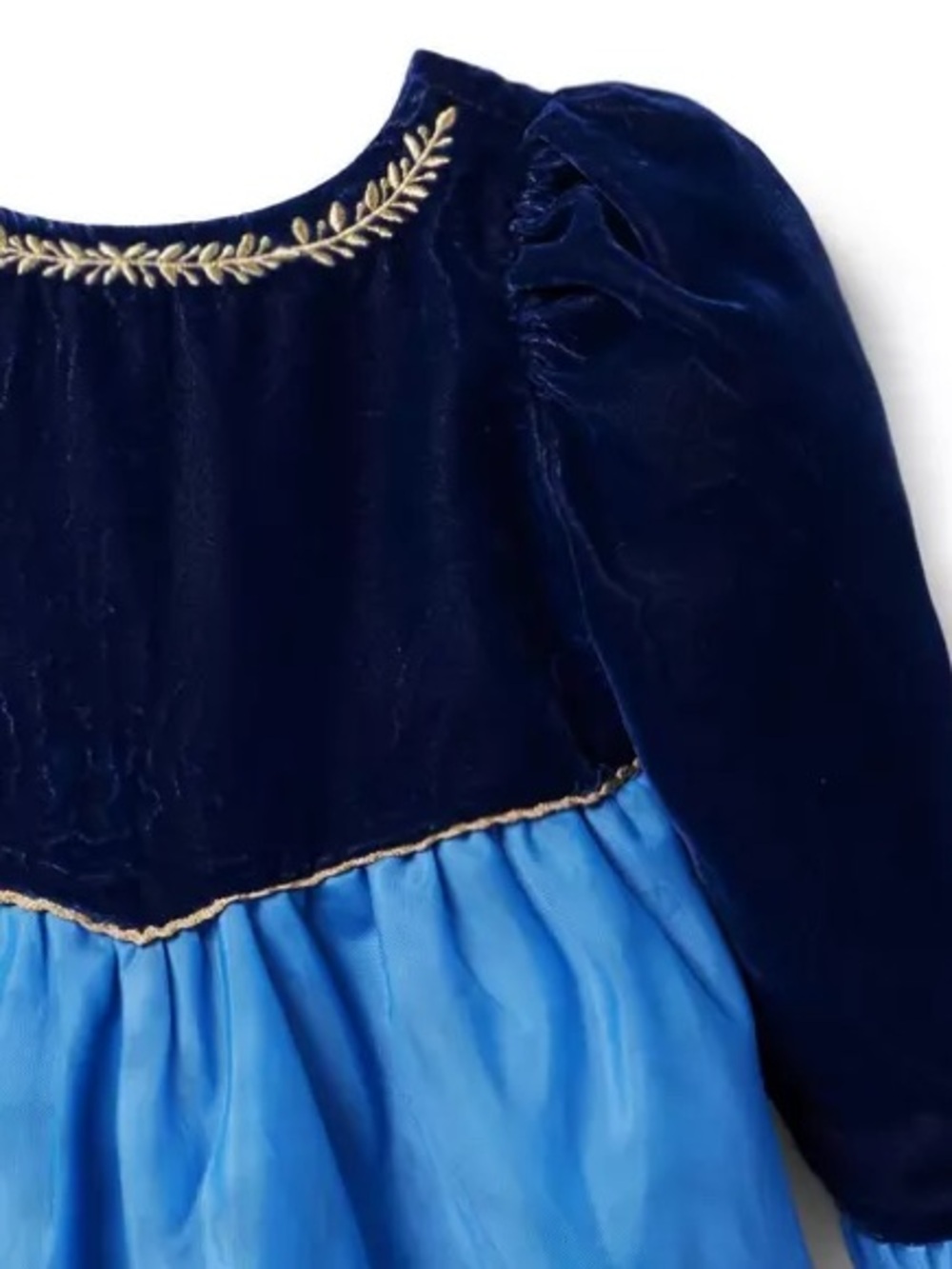 Disney Janie And Jack Girls Frozen Velvet Tulle Dress Anna Elsa Princess - Picture 13 of 13